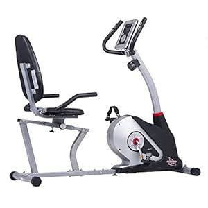 Buy Body Champ BRB3558 Magnetic Recumbent Exercise Bike, Black/Silver ...