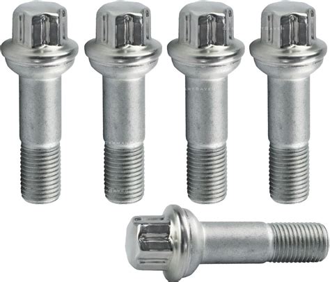 Bapmic 0009905407 Wheel Lug Bolt Stainless Steel for Mercedes-Benz (Pack of 5), Lug Nuts ...