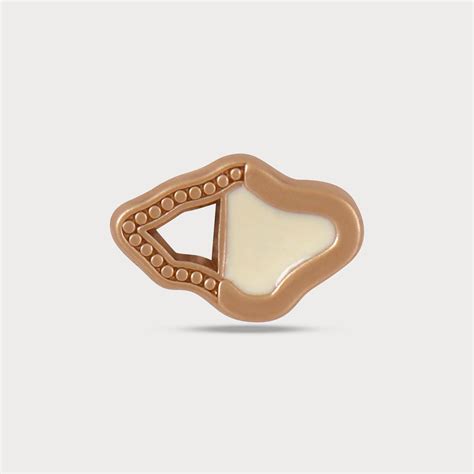 Gold & White Metal Button – SMD TRIMS