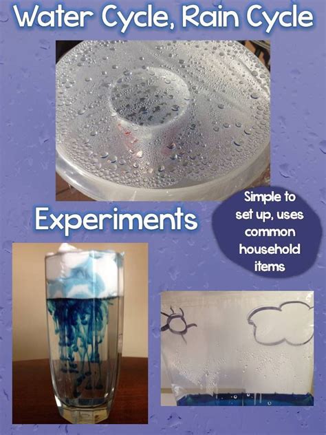 Image result for Water Cycle Science Experiment