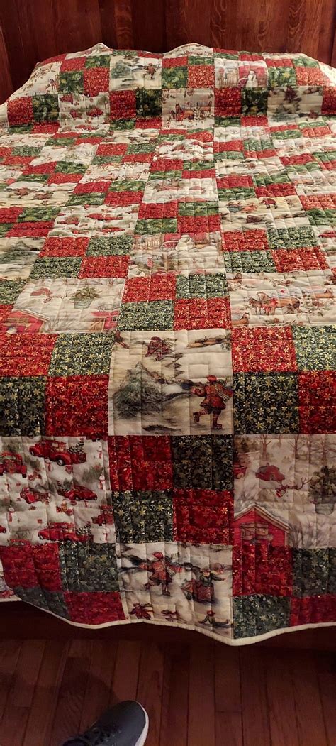 Christmas Queen Size Quilt 2024