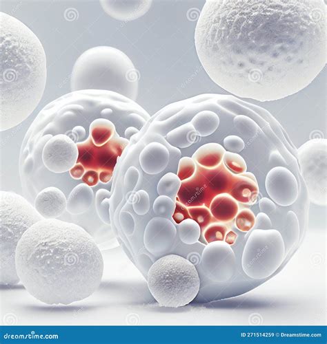Leucócitos De Glóbulos Brancos. Renderização De Conceitos Científicos E Médicos 3d. Ai ...