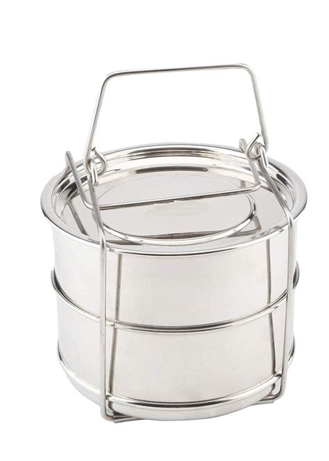 Delta Mart Stainless Steel Cooker Separator Set with Lid & Lifter ...