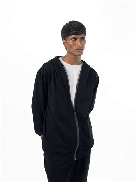Buy Men's Zipper Midnight Hoodie Online in India – Love Pangolin