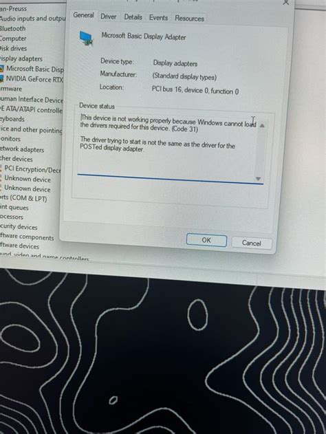 Image result for Microsoft Basic Display Adapter Error