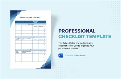 Checklist Template Word 的图像结果