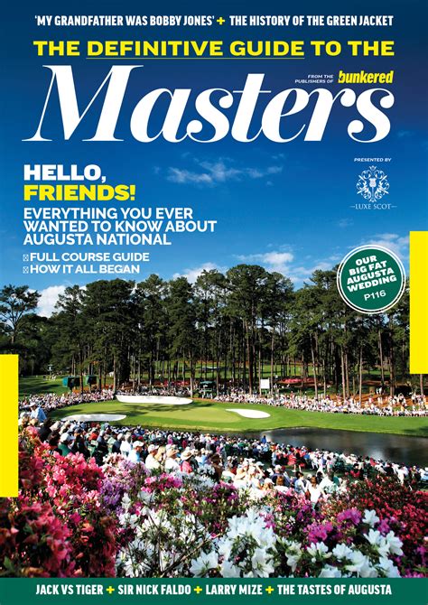 The Masters: The complete history of the Green Jacket | bunkered.co.uk