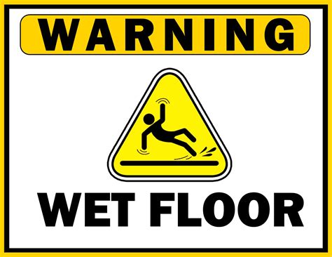 Wet Floor Signs - Template Spark...: Premium Template - Template Spark