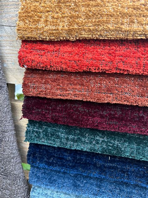 22 Colors Super Soft Solid Chenille Upholstery Fabric by the Yards ...