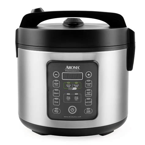 Aroma Housewares ARC-1120SBL SmartCarb Cool-Touch Stainless Steel Rice ...