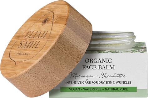 Eliah Sahil Organic Moringa - Shea Butter Face Balm, 15 ml - Ecco Verde Online Shop