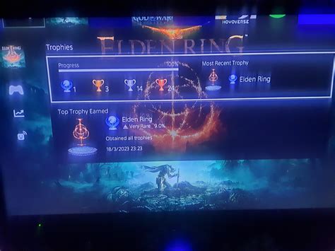 Elden ring,the first game in which I've achieved the platinum trophy🙏 ...