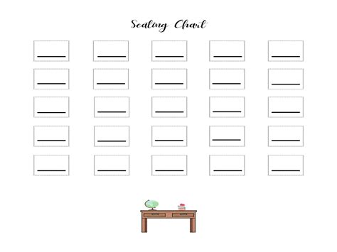 Teacher's Classroom Seating Chart Printable PDF - Etsy