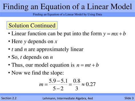Finding a Linear Model 的图像结果