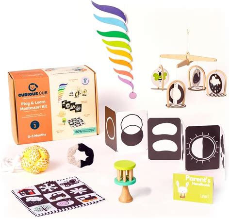 Buy Curious Cub Baby Montessori Learning Wooden Box:4 | 6-9 M Early ...