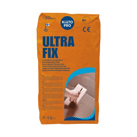 KIILTO ULTRA FIX elastingi cementiniai klijai 5 kg - 20 kg - Statybinės ...