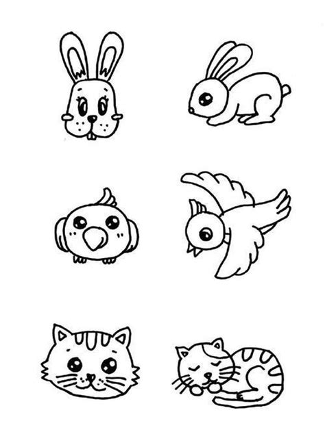 1OO种动物简笔画步骤 一百多种动物简笔画 | 抖兔教育
