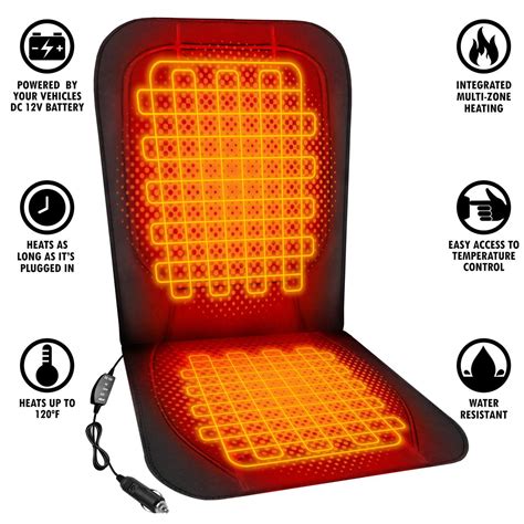 ActionHeat 12V Luxury Heated Car Seat Cushion - The Warming Store
