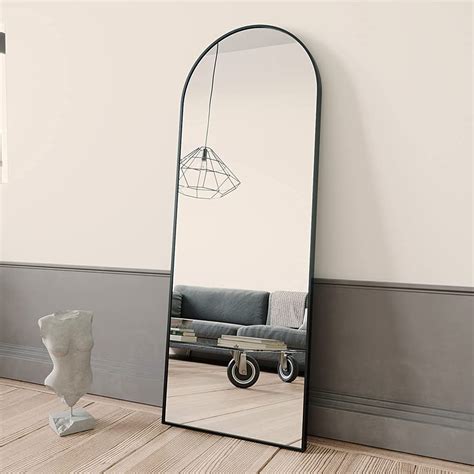 Buy BEAUTYPEAK 58"x18" Full Length Mirror Arch Floor Mirror Wall Mirror ...