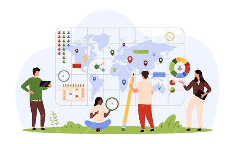 Sociology research analysis by tiny people world map visualization with ...