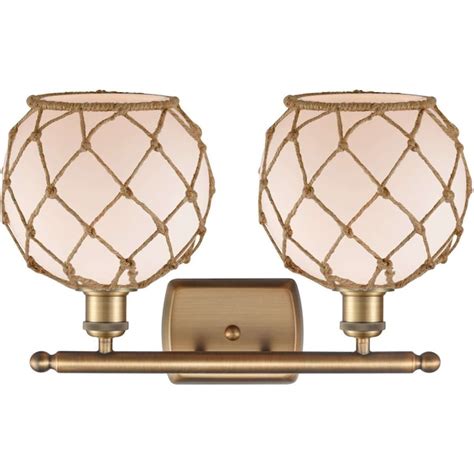 Innovations Lighting 516-2W-BB-G121-8RB-LED Ballston Farmhouse Rope ...