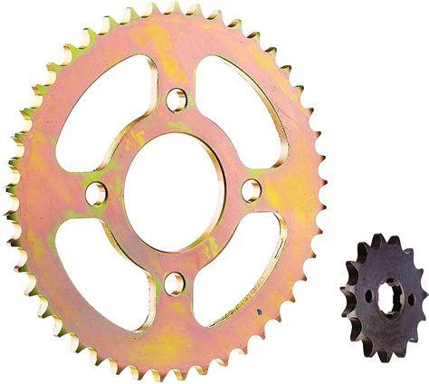 Rear & Front (Gear Box) Sprockets (Pulsar 135cc 43T/15T) : Amazon.in ...