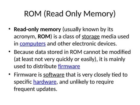 Types of ROM Memory 的图像结果