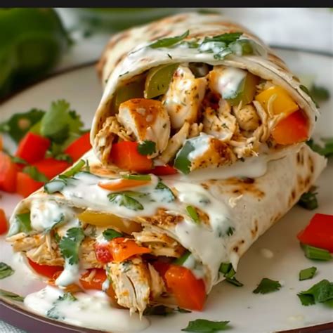 Crispy Chicken Burritos with Zesty Ranch A Fast Main Course Favorite ...