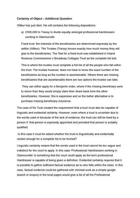 Image result for Object Example of Certainty