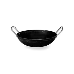 Buy kyyte Sheet Metal Iron Deep Kadai, Multipurpose Kadai- 24 cm Dia ...