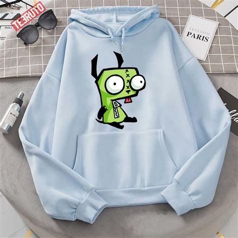Gir Sitting Cute Face Invader Zim Unisex Hoodie - Teeruto