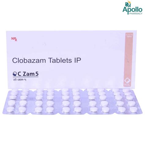 CZAM 5MG TABLET Price, Uses, Side Effects, Composition - Apollo Pharmacy