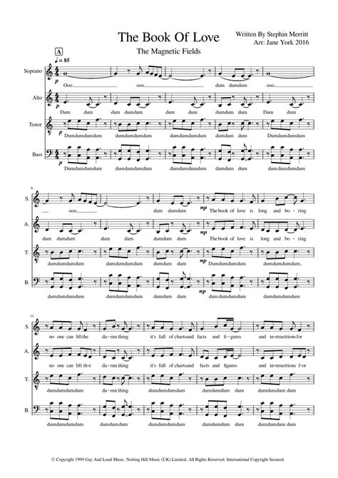 The Book Of Love (arr. Jane York) by The Magnetic Fields Sheet Music ...