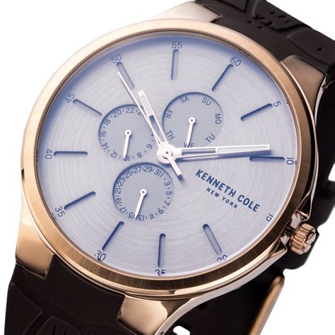 Buy Online Kenneth Cole Grey Dial Silicone Strap Watch For Men ...