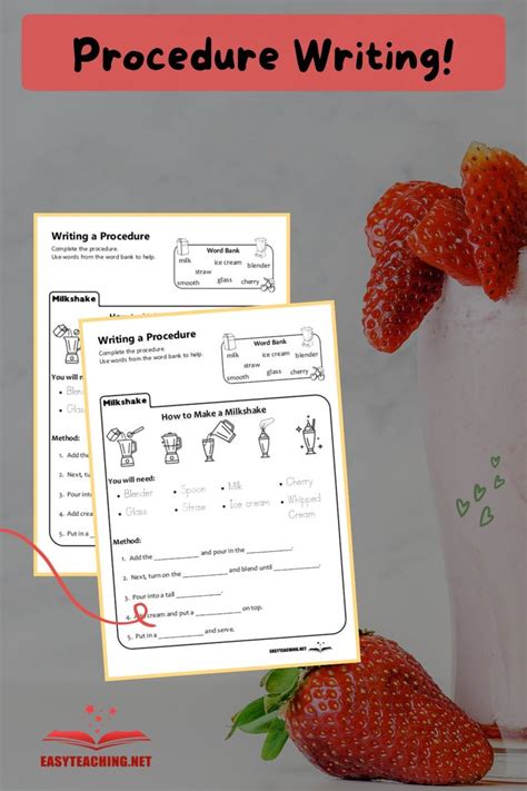 Image result for Procedure Writing Example for Grade 4