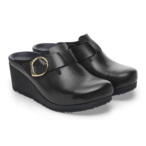Fanny Ring-Buckle Leather Black/Black | BIRKENSTOCK