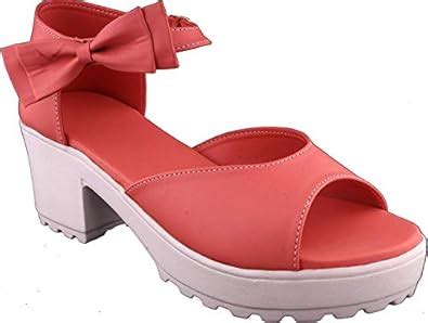 Typo Ladies Sandal |high Heel |White Pink| Ladies Slippers |Girls ...