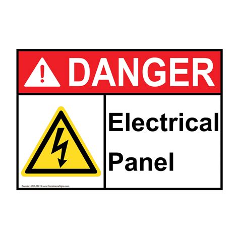 Electrical Panel Sign 的图像结果