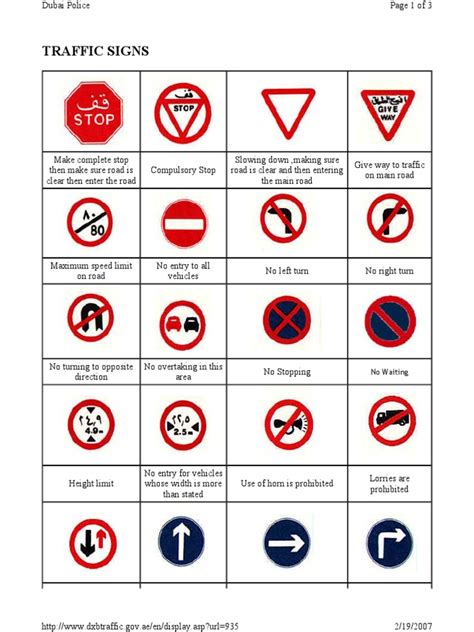 Traffic Signs PDF | PDF | Traffic | Lane