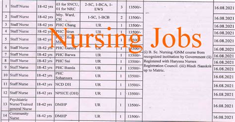 NURSING WORK