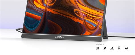 ARZOPA 15.6'' FHD 1080P Portable Monitor with Kickstand,60Hz Ultra-Slim ...