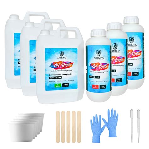 THE ARTKING 3:1 Ratio Epoxy Art Resin Combo Kit for Beginners ...