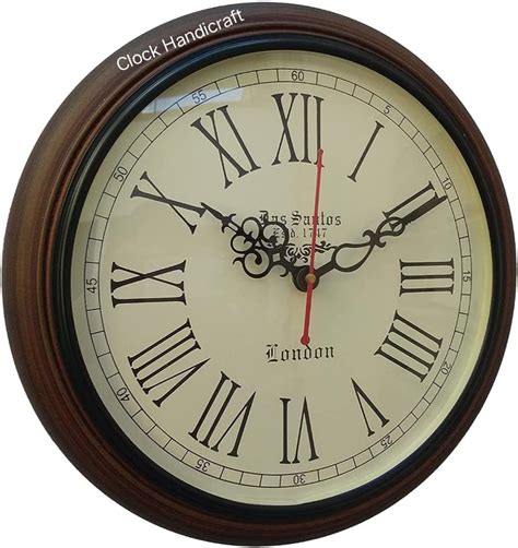Buy Nautical Collection Wooden Wall Clock Antique Look - 12 Inch Brown ...