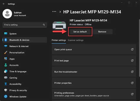 Image result for Device Settings Menu Printer