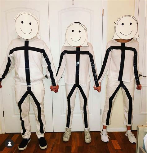 DIY stick figure costume | Diy halloween costumes, Stick figure costume ...