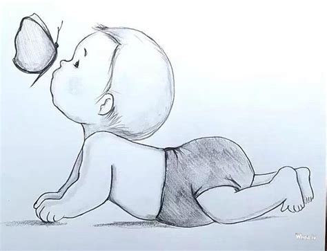 Baby Sketch Pictures , Pencil Art Best Images Download