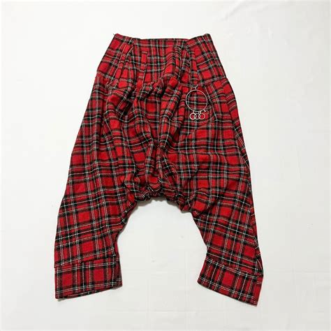 90s' ホームレスパーティー HOMELESS PARTY. ウール タータンチェック サルエルパンツ | BANCA