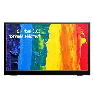 EXCLUZO USB Portable Monitor, High Resolution 13.3in 15.6in High ...