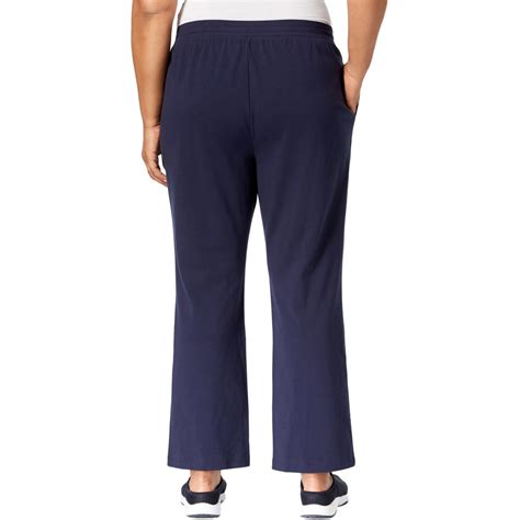 Karen Scott Sport Plus Womens Pull On Knit Casual Pants