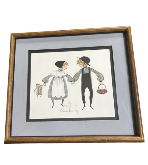 P. Buckley Moss Print Amish Children Signed Numbered 565/1000 Framed V ...